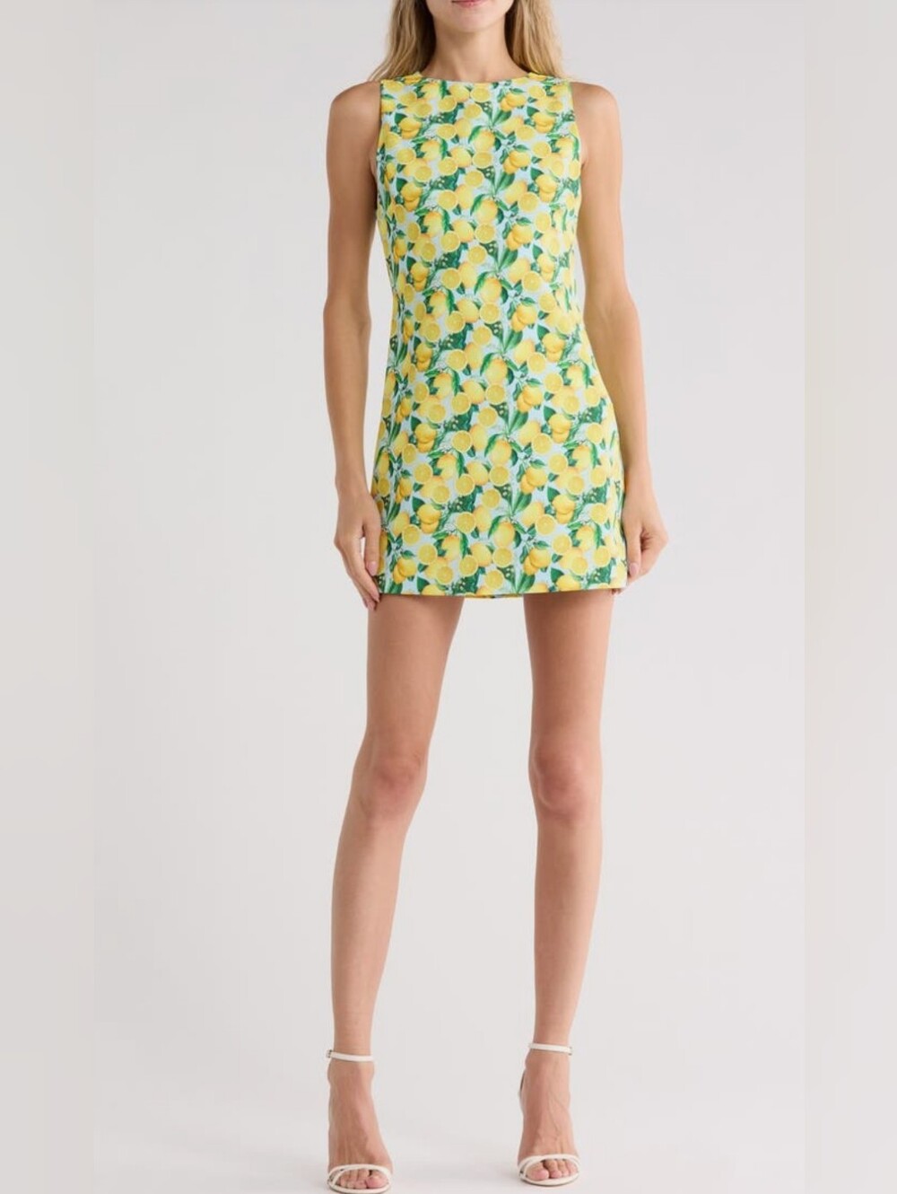 NWT Alice + Olivia Clyde Lemon A-Line Shift Dress Size 4 Msrp$395